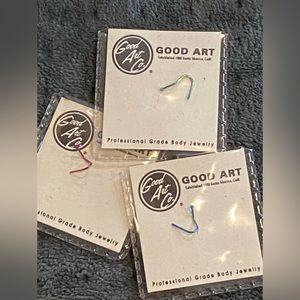 (3) 20g Nostril Screw. By GOOD ART Co.